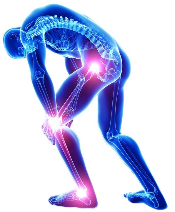 A dor aguda cando se move é un síntoma da enfermidade articular